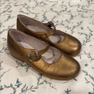 Gold Mary Jane Shoes